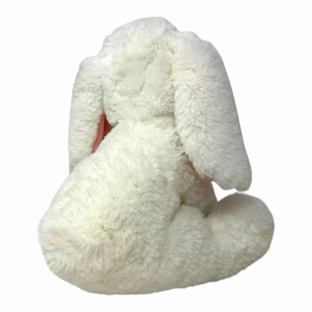 Cream White Plush Bunny‎ Rabbit Stuffed Animal Floppy Ears Pink Nose 10 Inch